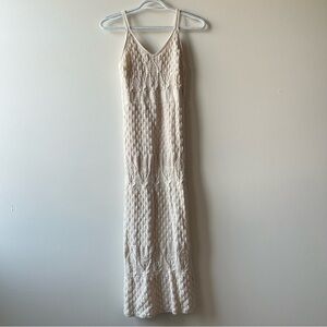 Cream crochet dress